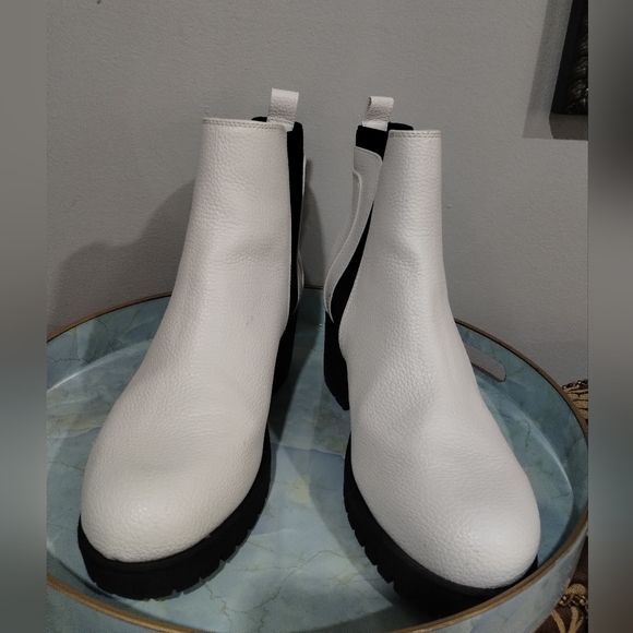 Nordstrom Shoes - White heels booties from Nordstrom